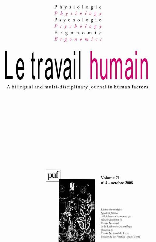 Le travail humain 2008 - vol. 71 - n° 4