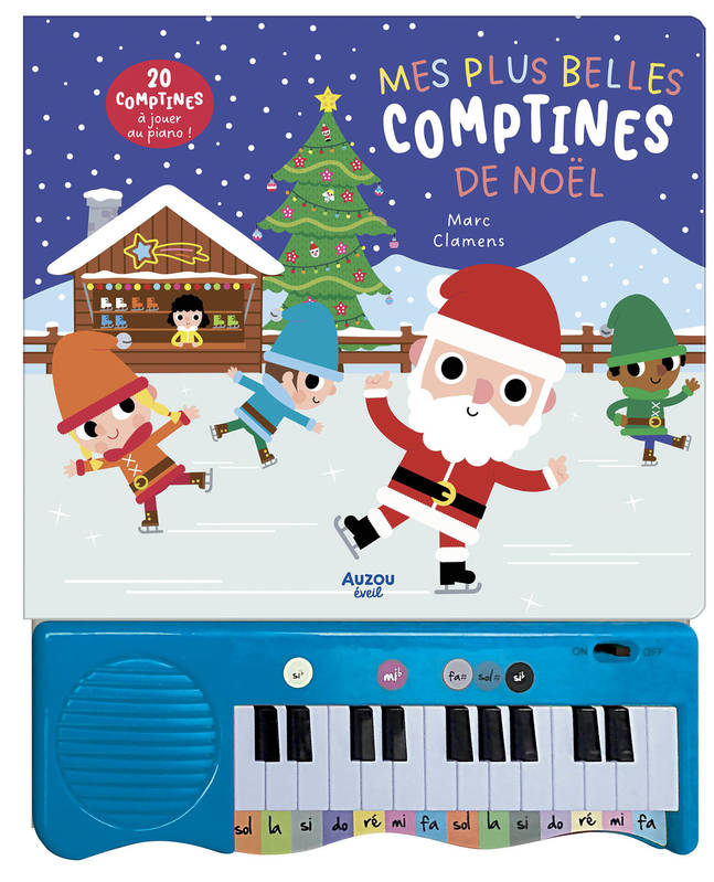 Livres Jeunesse de 3 à 6 ans Recueils, contes et histoires lues Mes plus belles comptines de Noël / 15 comptines à jouer au piano Marc Clamens