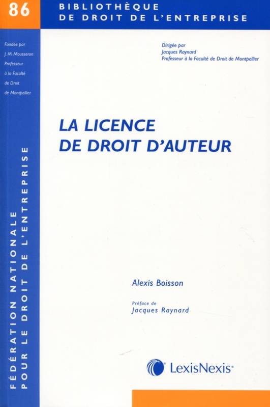 la licence de droit d auteur Alexis Boisson