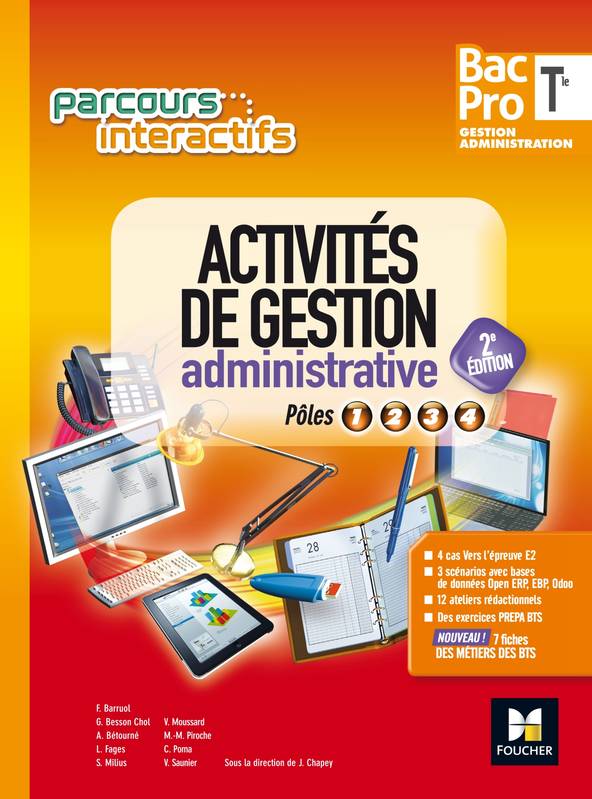 Parcours interactifs - Activités de gestion administrative Tle Bac Pro GA - Éd. 2017 - Manuel élève