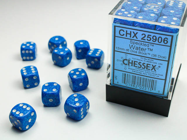 Set de 36D6 - Water Bleu/Blanc