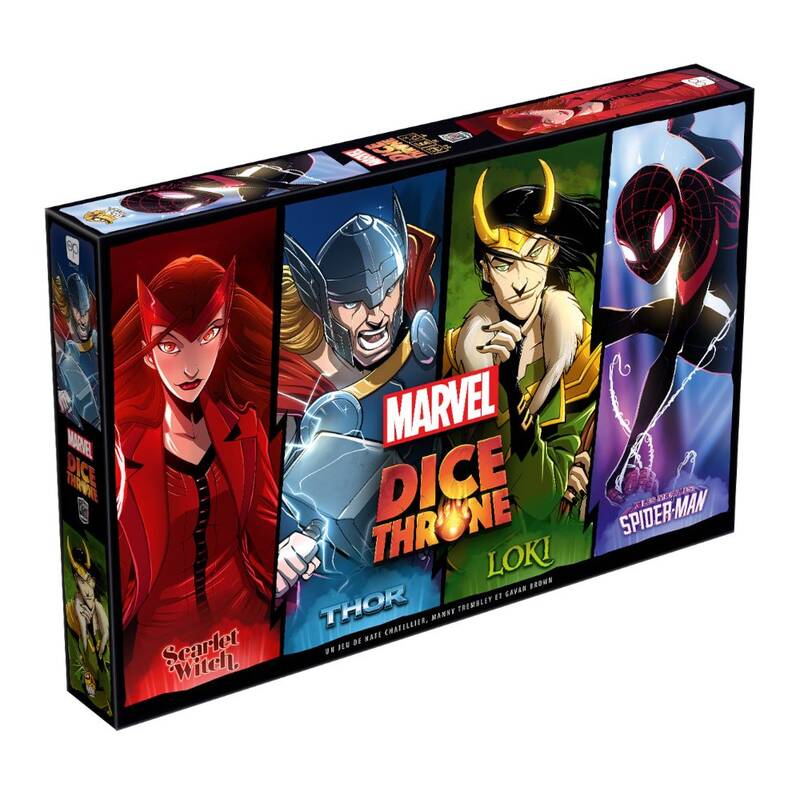 Dice Throne Marvel (Thor, Loki, Spider-Man Miles Morales, Scarlet Witch)