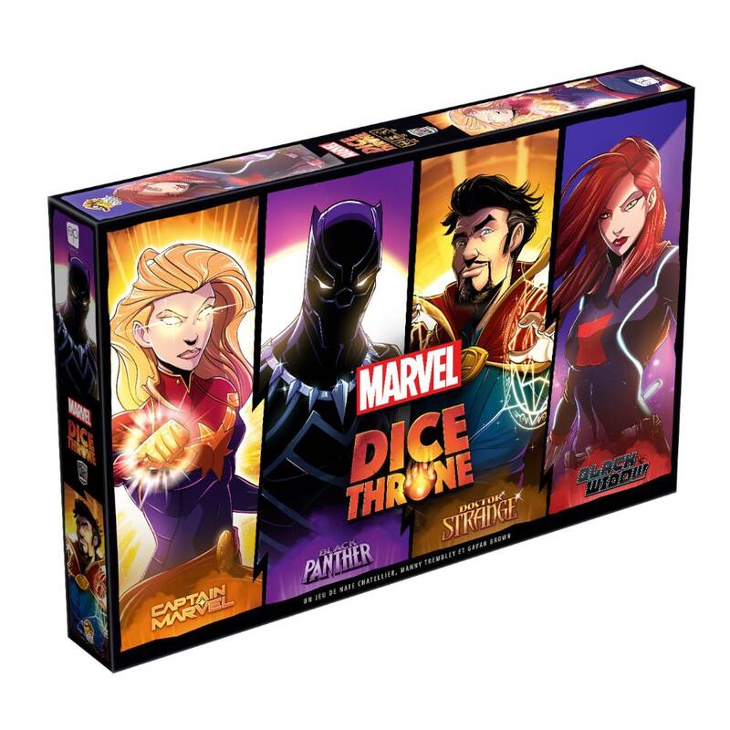 Dice Throne Marvel (Black Panther, Captain Marvel, Black Widow, Doctor Strange)