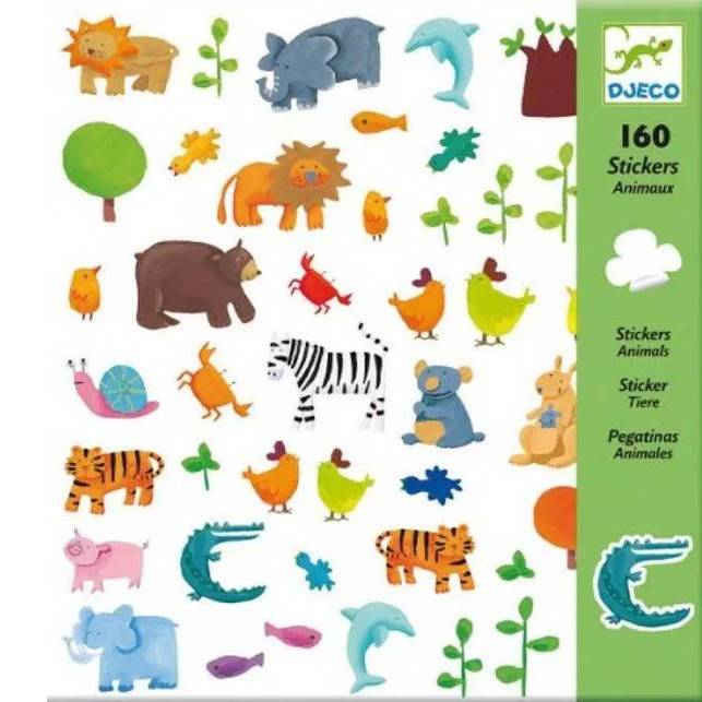 Jeux et Jouets Loisirs créatifs Découpes, collages et assemblages Stickers - Animaux Loisirs créatifs