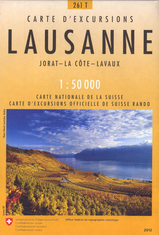 Carte nationale de la Suisse, 261 T, Lausanne 261t