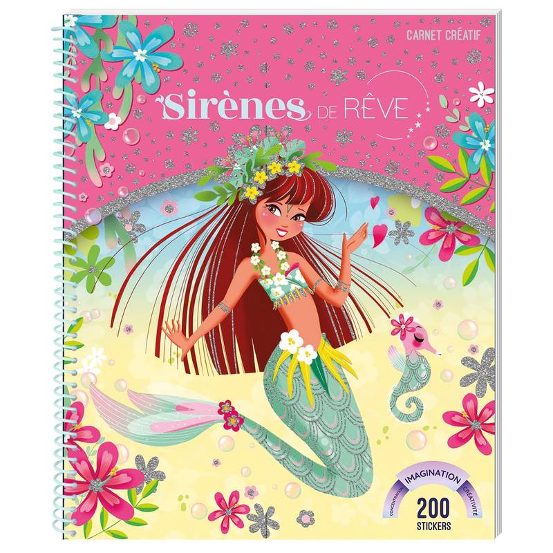 Livres Jeunesse Loisirs et activités Sirènes de rêve - Carnet créatif Magali Fournier