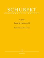 LIEDER, VOLUME 10 FOR LOW VOICE