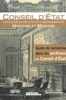 Guide de recherche dans les archives du Conseil d'Etat