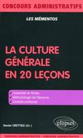 La culture générale en 20 leçons