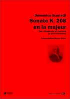 Sonate K. 208 en la majeur, Transcription Bruno Giner