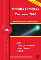 PC mathématiques, informatique 2018, ccp centrale / supélec mines / ponts x-ens