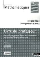 Mathématiques - 1re Bac Pro Groupements A et B Livre du professeur