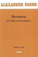 Romanza, for cello and orchestra. op. 24. cello and orchestra. Partition d'étude.