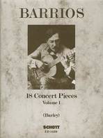 18 Concert Pieces, for Solo Guitar. guitar.