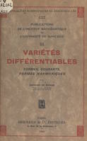 Variétés différentiables, Formes, courants, formes harmoniques