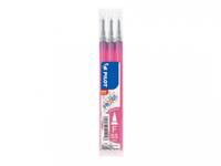 Recharge roller pilot frixion point pointe aiguille 0.5mm encre effaçable coloris rose