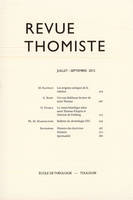 Revue thomiste - N°3/2012