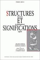 Structures et significations, Approches du développement cognitif