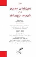 Revue d'éthique et de théologie morale numéro 292