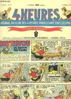 4 Heures - Journal du Club des 4 Heures, N°5 - 1ère année : La Savoie - Le Sanglier de Marchenoire - Comment Philippe-Auguste faillit être tuer à Bouvines ...