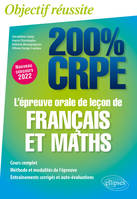 L'épreuve orale de leçon de français et maths, Nouveau concours 2022
