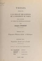 Préparation d'hydroxy-acides ώ-éthyléniques, Suivi de Propositions données par la Faculté : Adhérence des revêtements organiques