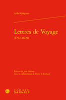 Lettres de voyage, 1792-1809