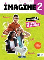 2, Imagine 2 - Niv.A2.1 - Livre + livre numérique + didierfle.app, Méthode de français
