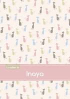 Le cahier d'Inaya - Petits carreaux, 96p, A5 - Chats