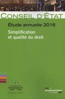 Simplification et qualité du droit