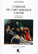 Origine de l'art baroque à Rome (L'), Tirage 2005