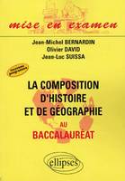 Composition d’histoire et de géographie au Baccalauréat, nouveau programme