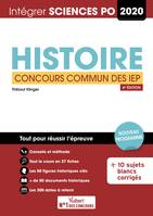 Histoire, Concours commun des iep 2020