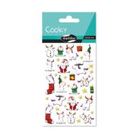 Stickers cooky - Licornes Noel