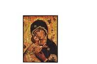 Vierge de Tendresse de Vladimir - Icône classique 13,8x10,6 cm -  135.72