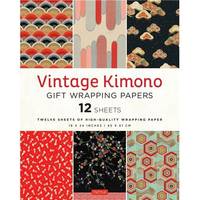 Vintage Kimono Flowers Gift Wrapping Papers - 12 Sheets /anglais