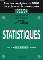 Statistiques, 1993-94, DEUG 2ème année