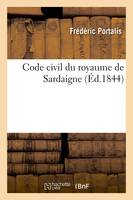 Code civil du royaume de Sardaigne (Éd.1844)