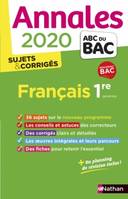 Français 1re générale, Annales 2020, sujets & corrigés : nouveau bac