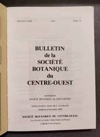 Bulletin de la société botanique du Centre-ouest, Tome 14 - 1983