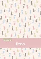 Le cahier d'Ilona - Petits carreaux, 96p, A5 - Chats