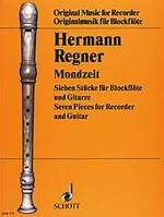 Mondzeit, 7 Pieces. recorder (S/A/T/B) and guitar. Partition d'exécution.
