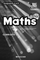 Mathématiques Groupements A et B Tle Bac Pro Corrigé