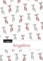 Le cahier d'Angelina - Blanc, 96p, A5 - Ballerine