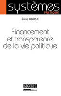 financement et transparence de la vie politique