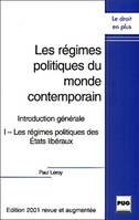 1, Les régimes politiques du monde contemporain, Introduction générale