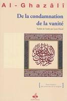 De la condamnation de la vanité