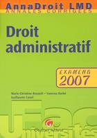 Droit administratif, examens 2007