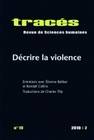 Tracés, n°19/2010, Décrire la violence