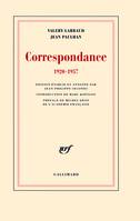 Correspondance, (1920-1957)